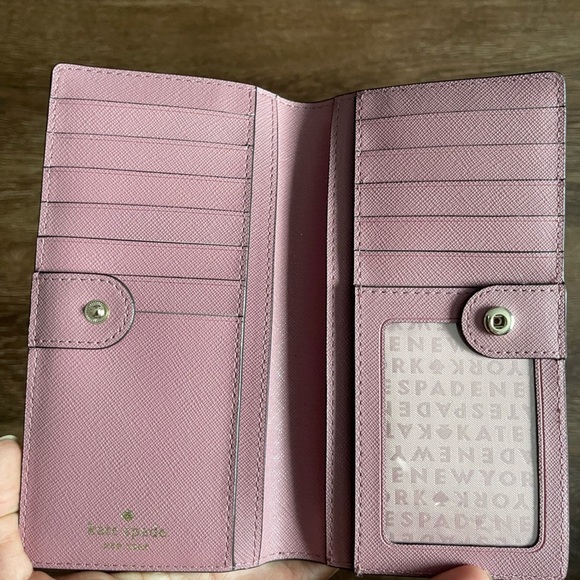 Kate Spade Stacy Laurel Way Au Naturel Medium Wallet - Picture 3 of 5